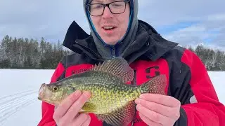 Ice Fishing Basin Crappies - Northern WI