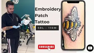 Embroidery  Patch Tattoo - Time Lapse
