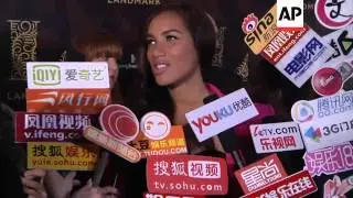 X Factor winner performs at a party in Hong Kong