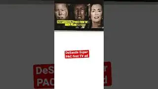 Ron DeSantis, Trump News: DeSantis attacks Trump in his first national Tv ad. #shorts #trump #short