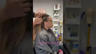 MICRO LINKS ON NATURAL HAIR WITH COLOR #microlinks #naturalhair #hair
