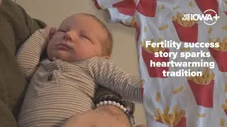 Iowa couple's fertility success story sparks heartwarming tradition