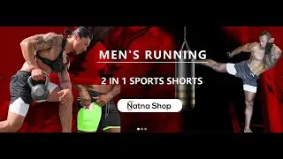 workout shorts with mobile pocket 2 in one for men.
