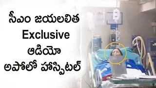 Exclusive : CM Jayalalitha   Voice Audio Exclusive  From Apollo Hospital : Silver Screen