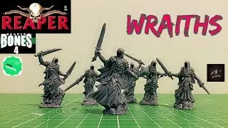 Reaper Bones 4 Wraiths Kickstarter unboxing and detailed review.
