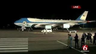 President Arrives In Singapore