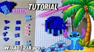 Mini Block Stitch Build W-040| Brick Toy Tutorial 