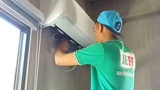Samsung Digital Inverter 1.0hp Installation #airconditioner #splittype #acinstallation #samsung