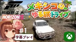 【Forza Horizon 5】のんびりドライブ、たまに爆走。美しい景色とレア車探し🚗メキシコを様々な車で旅する動画🌱字幕プレイ🎮Travelling by car through Mexico