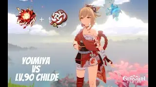 Yoimiya Crimson Witch + Shimenawa vs Cilde lv.90