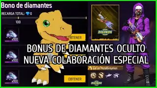 🎁&iexcl;RAPIDO BONUS DE 100 DIAMANTES OCULTO! PREMIOS COLABORACI&Oacute;N DIGIMON AVENTURE 2025 EN FF LATAM