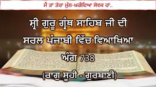 Shri Guru Granth Sahib G Punjabi Explanation Page 738 || Raag Suhi - Gurbani ||