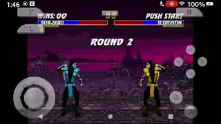 MK Game Sub-Zero Vs Scorpion (My First Gaming Video)