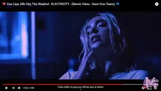💙 Dua Lipa, Silk City, The Weeknd - ELECTRICITY - (Remix Video - Mash Art - Save Your Tears) 💗