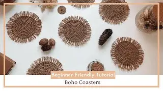 Boho Coasters - Crochet Tutorial | yarnS design