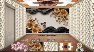 Deal # 99 Luxury Matching Room #3dwallpapers #flexprinting #foru #fy 