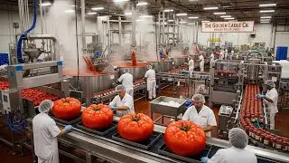 Inside the Tomato Sauce Factory &ndash; Full Process How Million-Dollar Sauce Is Made