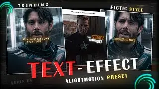Fictic Style Text Effects In Alightmotion (+Preset) | Seven Ex