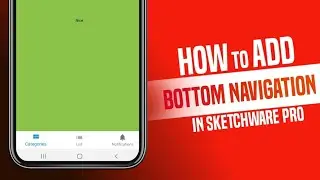 How to add Bottom Navigation in Sketchware pro 2023 | Sketchware pro tutorial 2023 |