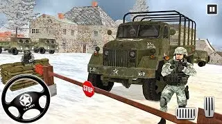 Offroad US Army Jeep Winter Soldiers Transport Duty - Android Gameplay