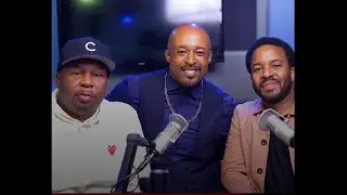Mike Muse with Andre Holland and Roy Wood Jr.