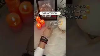 Salt water ritual to attract money 🤑🤑 Comment 