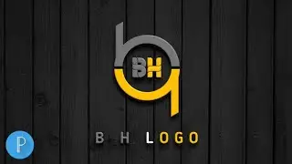 B H Professional Logo Design || How To Make Logo Design in Pixellab