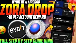 Bybit New ZORA Airdrop Offer for All Users Full Guide Hindi 🔥| Bybit Zora Web3 Trade Task ✅