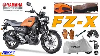 YAMAHA FZ X Genuine Accessories Price 2025 🟠 | Yamaha Genuine Accessories #bikeaccessories