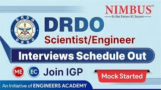 DRDO Scientist/Engineer Interview Shortlisting Out| Join interview Guidance Program #mockpreparation