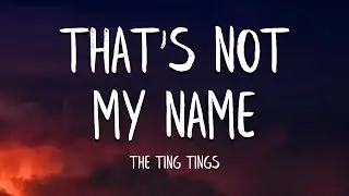 The Ting Tings - That's Not My Name (Lyrics)