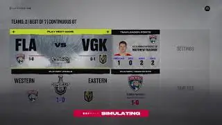 S.H.L. Stanley Cup Final - Florida Vs Vegas Game 1