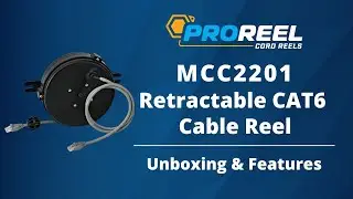 ProReel 20ft Retractable CAT6 Cable Reel - Alert MCC2201 - Unboxing & Features