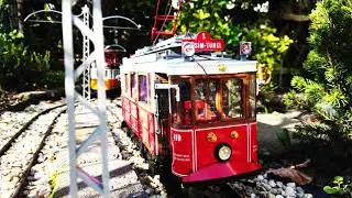 [4K] Trams in the Garden - First Spring Run