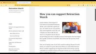 Commentary on Retraction Watch website