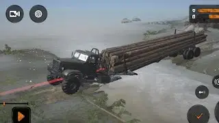 Mud Runner Big Truck video in mud | spintire mud runner android mobile game