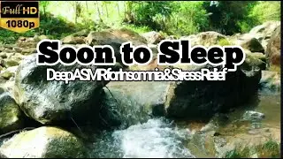 Soon to Sleep Black Stone River Flow | Deep ASMR for Insomnia & Stress Relief