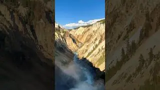 Lower Falls of the Yellowstone National Park, which is the tallest waterfall in the park!