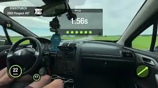 PEUGEOT 407 2.0HDI AT FWD 2005 STAGE-1. 0-100 ACCELERATION
