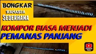 Cara Mudah Membuat Pemanas Panjang | Pipa Burner || Pemanas Oven/kue bakar/Pukis