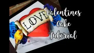 Valentine's Day Cake Tutorial | Торт Валентина | 3D Heart Tattoo Cake | Heart Cake | Cake Decorating
