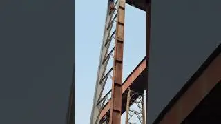 Rope Access irata spray painting job #youtubeshorts  #reels #high_work #rope_access #job