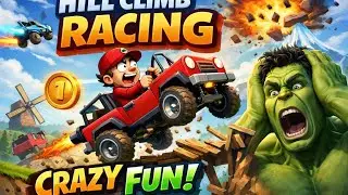LIVE Hill Climb Racing | Crazy Stunts & Fails 😱🚗 | OMSPOT LEGEND