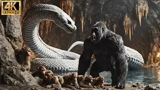 King Kong vs Giant White Snake | Saving Enslaved Monkeys (Full Movie)