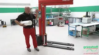 Girotec 2 RDL 1800 Hubwagen Folienverwendung kernlose Stretchfolie | Grasshoff Verpackungssysteme