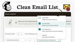 How to Remove an Email In mailchimp (List Cleanup)