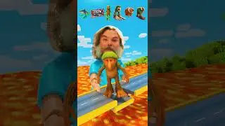 Help LIRILI LARILA and BOMBARDIRO CROCODILO vs TRALALERO TRALALA Pass Thrilling Game Minecraft STEVE