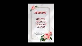 HOW TO REGISTER IN HERBLINE THROUGH A LINK. (In Tamil)