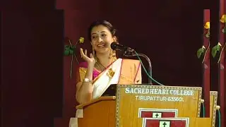 Actress Sindhu Shyam | Bharathanatyam dancer | Inspirational Speech in our Salangai Pooja 2019
