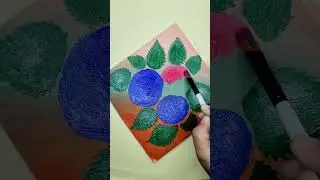 most easy Hydrangea flower acrylic painting